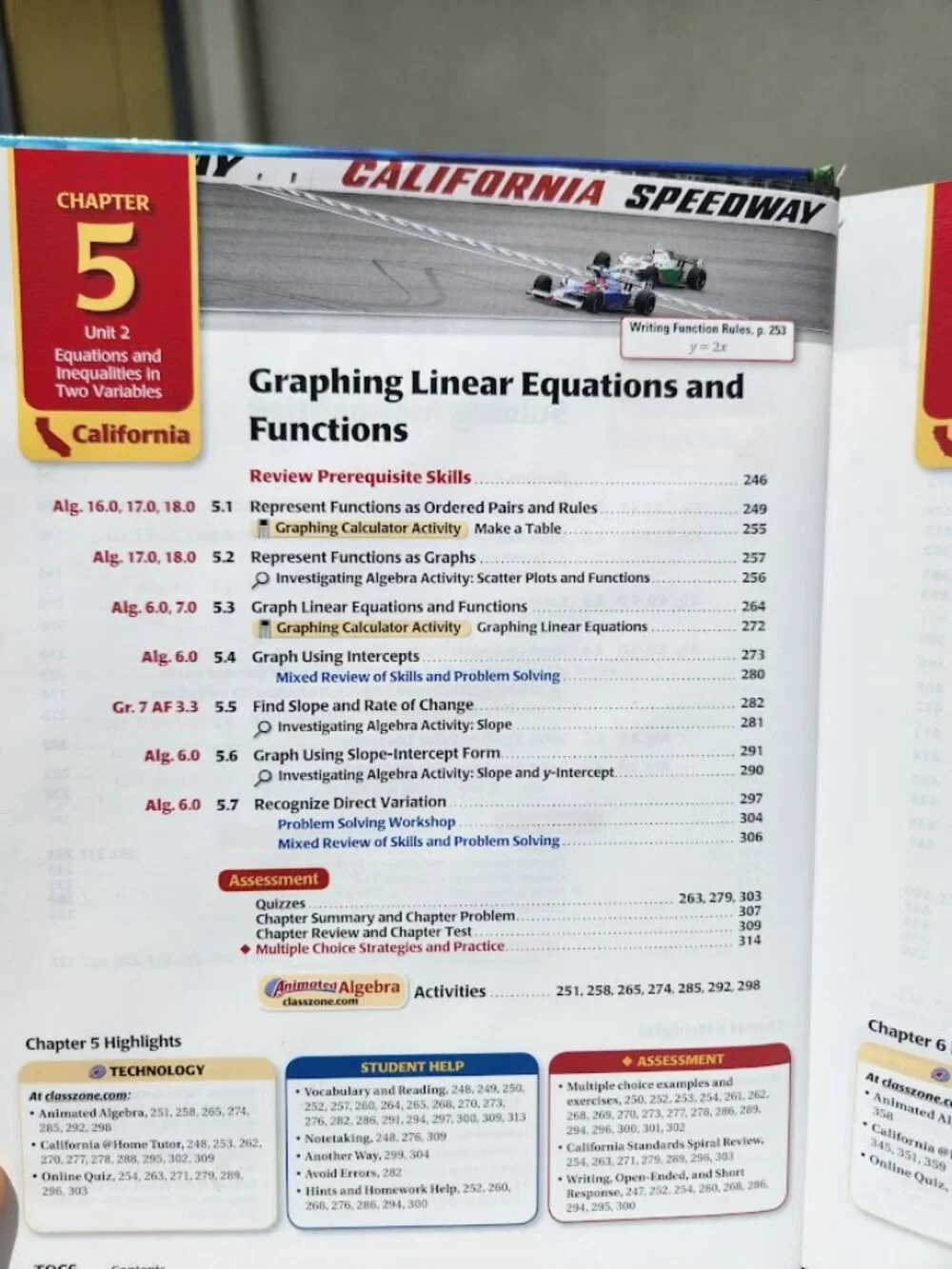 McDougal Littell Math Algebra 1 California Textbook Book Hardcover School Suppli